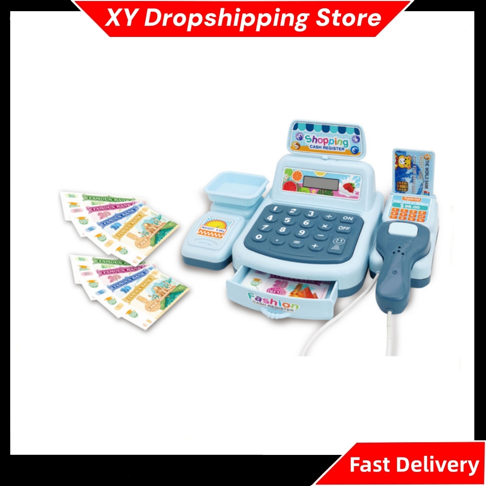 Toy Cash Register - Set Mainan Kasir Supermarket, Mainan untuk