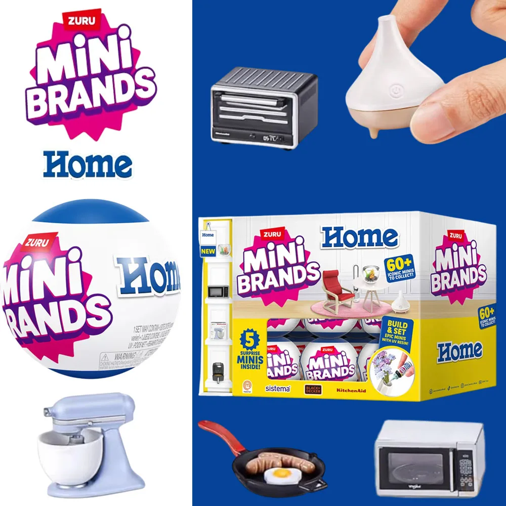 Kids Toys Kitchen Set - ZURU Mini Brands, Seri Rumah, 60+