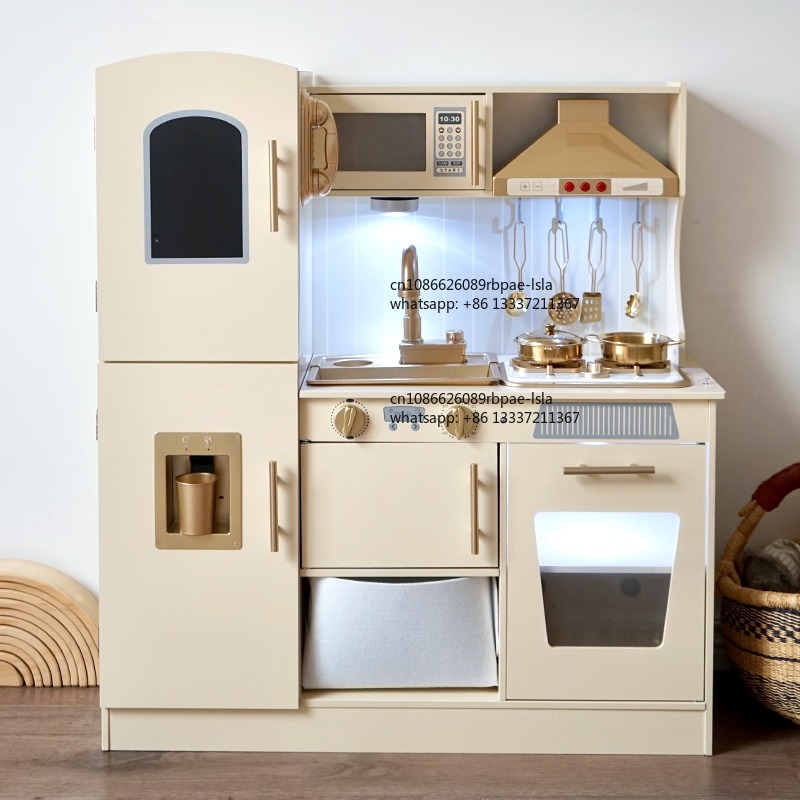 Kids Toys Kitchen Set - Set Mainan Memasak Kayu Edukatif dengan