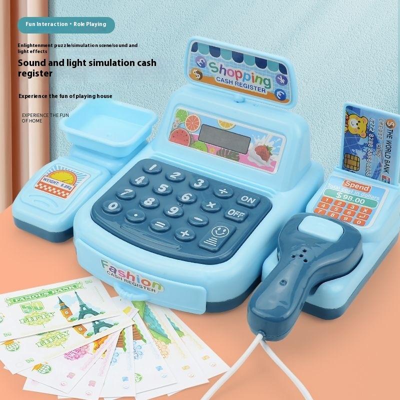 Toy Cash Register - Baru·1Set Mainan Kasir Supermarket dengan Efek