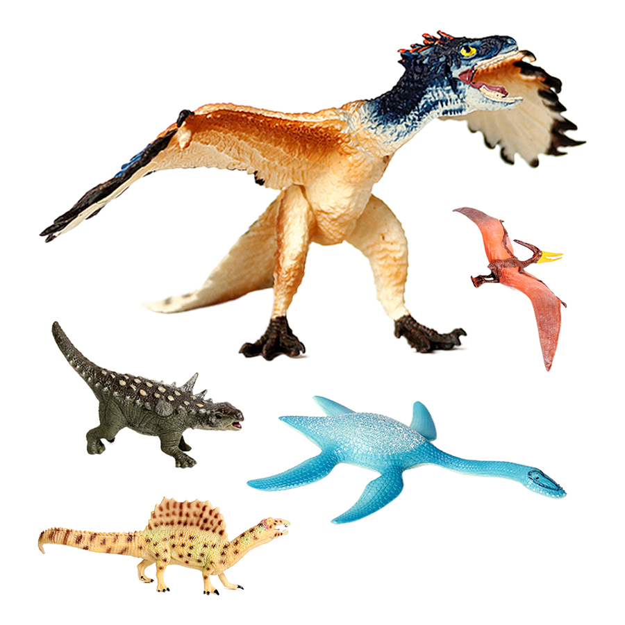 Kids Toys Reviews - Figur Aksi Dinosaurus Prasejarah Plastik, Patung