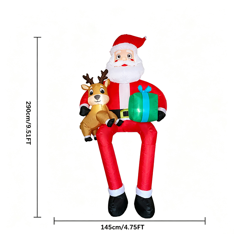 Santa Claus yang Dapat Diduduk - Kids Toys Xmas ulasan dan harga