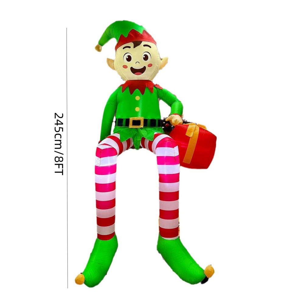 8FT Dekorasi Elf Duduk Tiup Na - Kids Toys Xmas ulasan dan harga