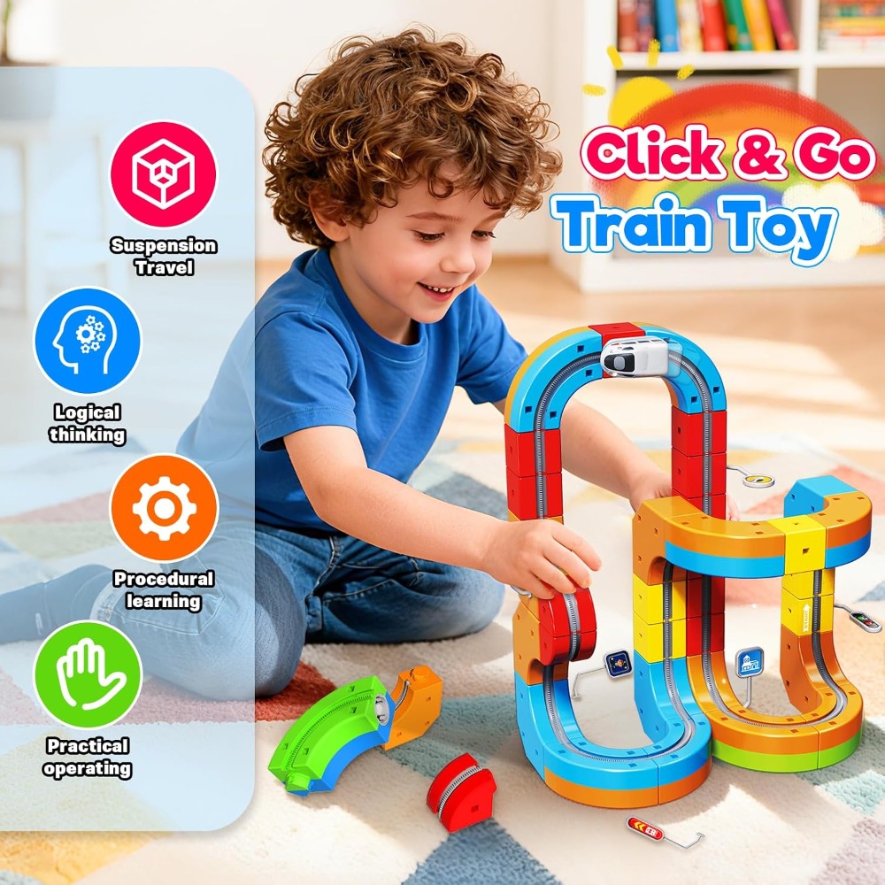 110 buah Mainan Kereta Api Ele - Kids Toys 3 Year Old ulasan dan harga