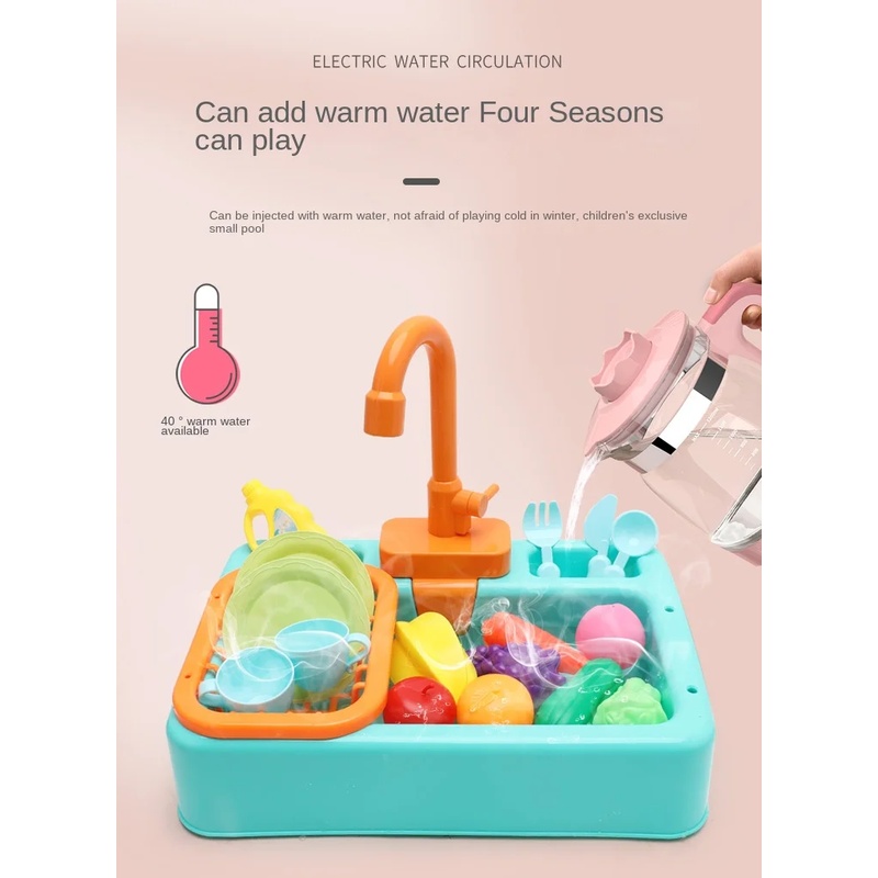Set Mainan Wastafel Dapur Plas - Kids Toys Kitchen Set ulasan dan harga