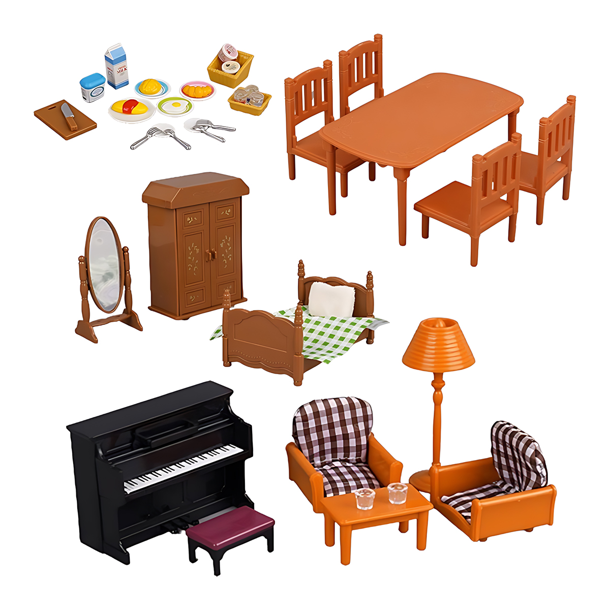 Furnitur Miniatur 1:12 Rumah B - Kids Toys Kitchen Set ulasan dan harga